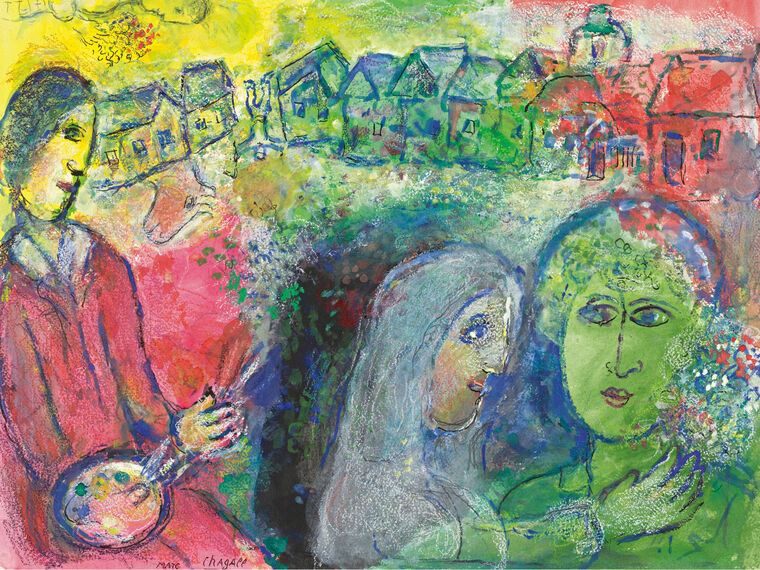 Картины Marc Chagall Rencontre