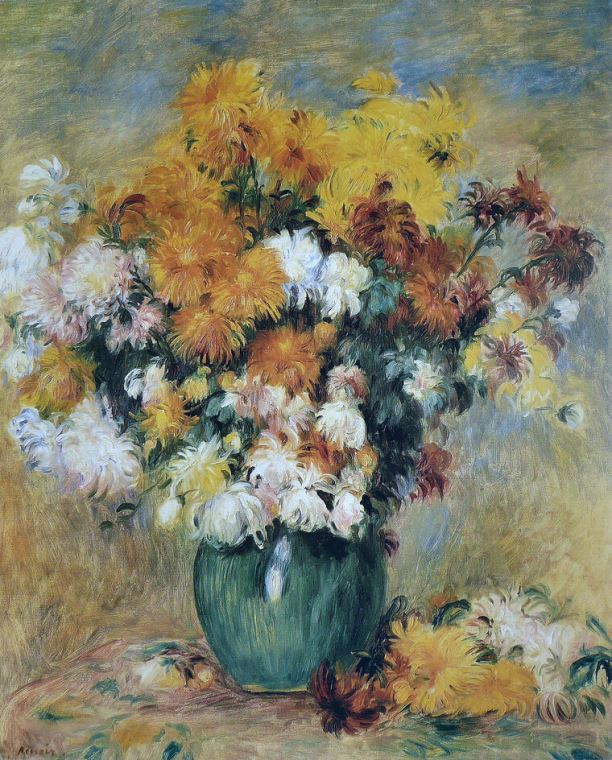 Картины Pierre Auguste Renoir Bouquet of Chrysanthemums