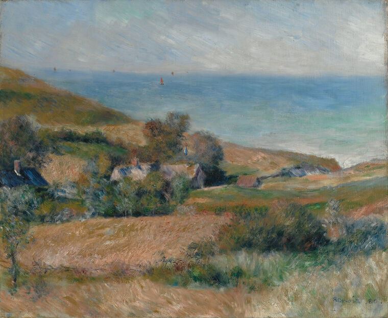Картины Pierre Auguste Renoir View of the Seacoast near Wargemont in Normandy