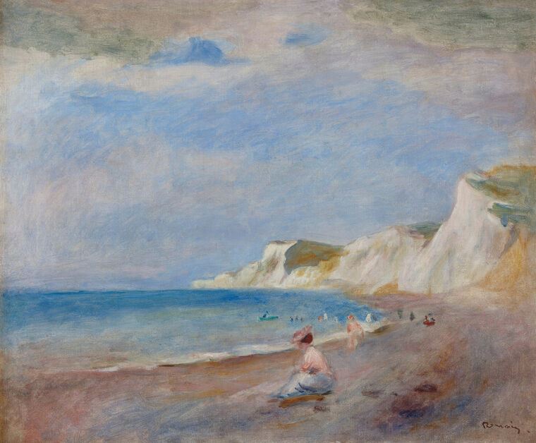 Картины Pierre Auguste Renoir The Beach of Varengeville