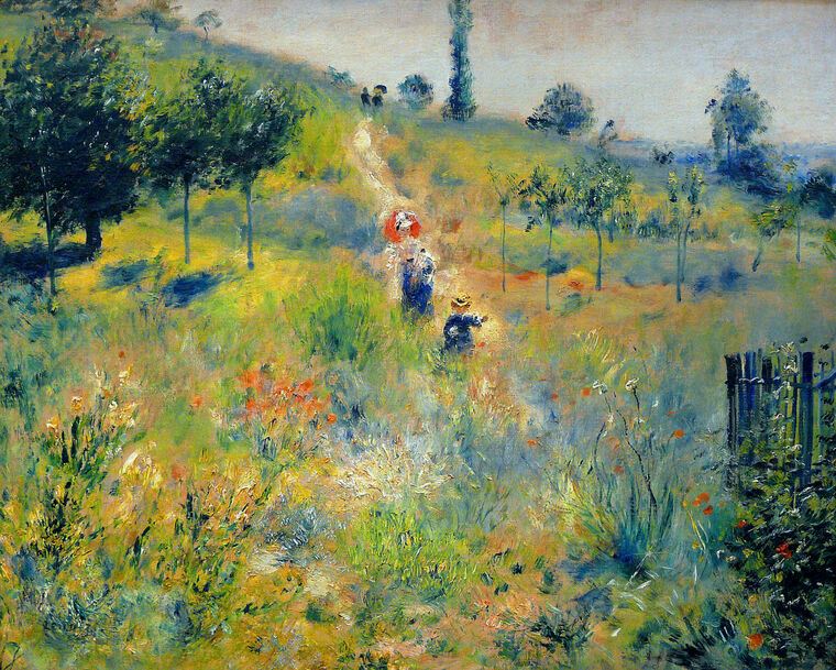 Картины Pierre Auguste Renoir Path Leading through Tall Grass