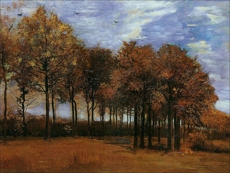 Картины Vincent Van Gogh Autumn Landscape, Nuenen