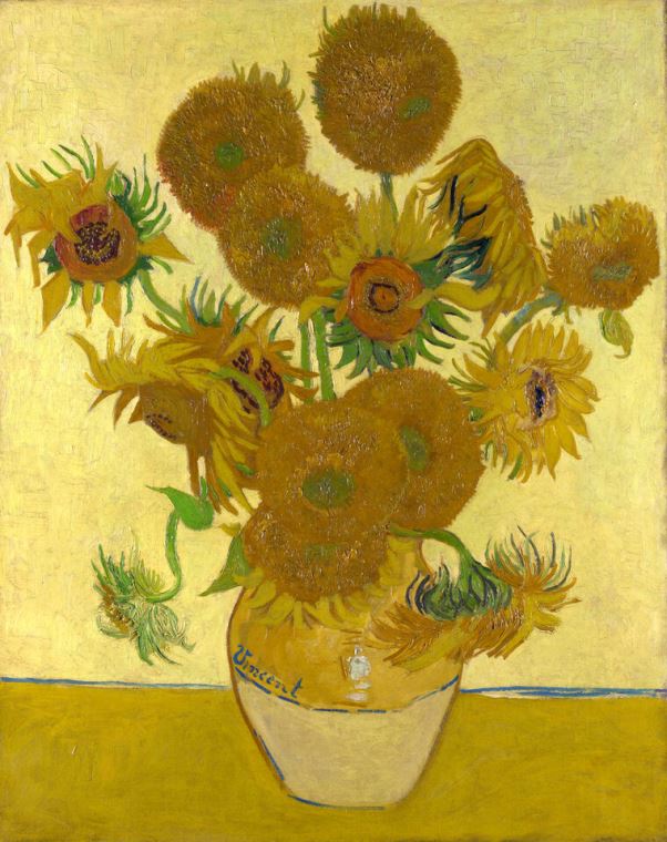 Картины Vincent van Gogh Vase with Fifteen Sunflowers