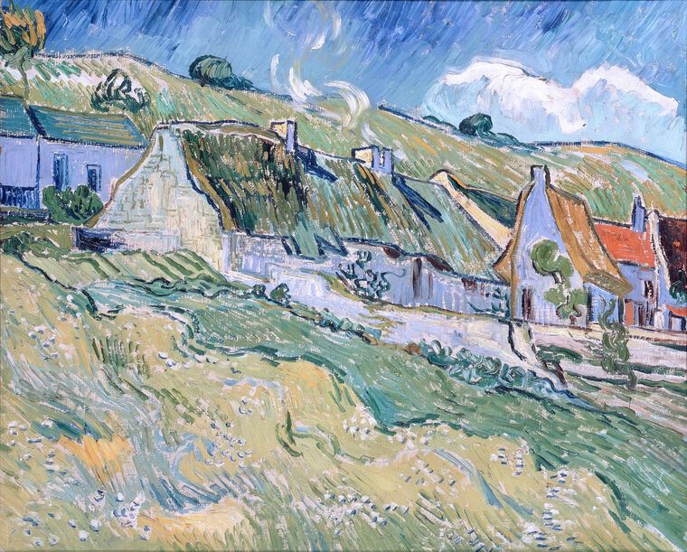 Картины Vincent van Gogh A Group of Cottages