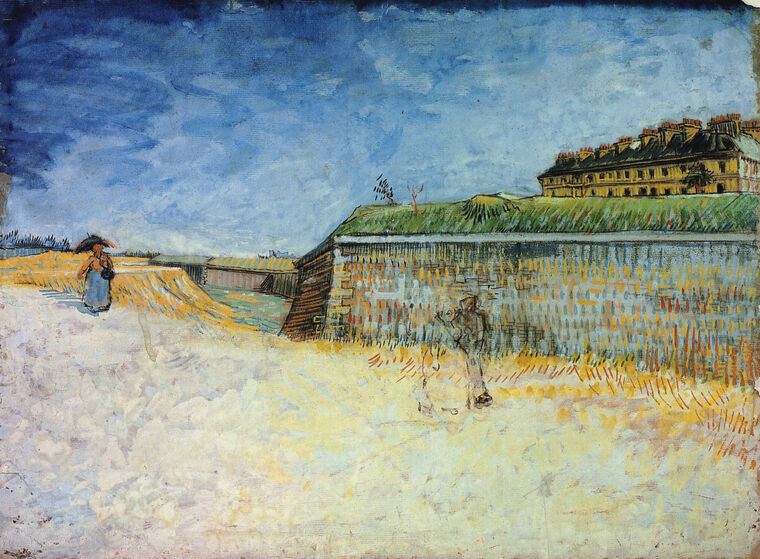 Картины Vincent van Gogh's Fortifications of Paris with Houses