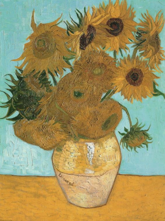 Картины Vincent van Gogh Vase with Twelve Sunflowers