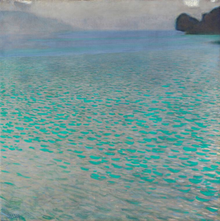 Картины Gustav Klimt The Attersee lake