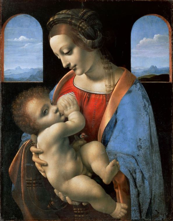 Картины Leonardo da Vinci Madonna Litta