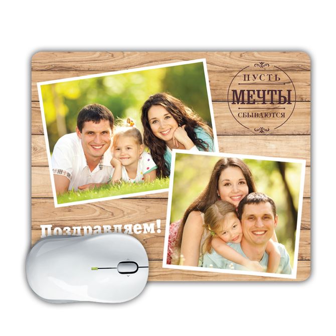 Mouse pads Wood background