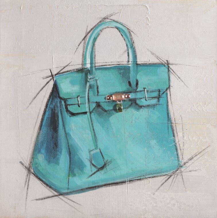 Paintings Blue handbag