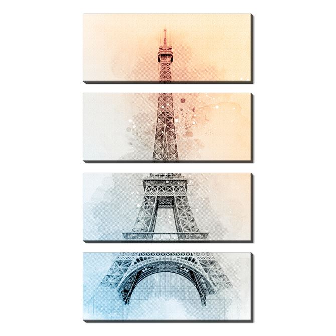 Картины модульные Чудо Парижа