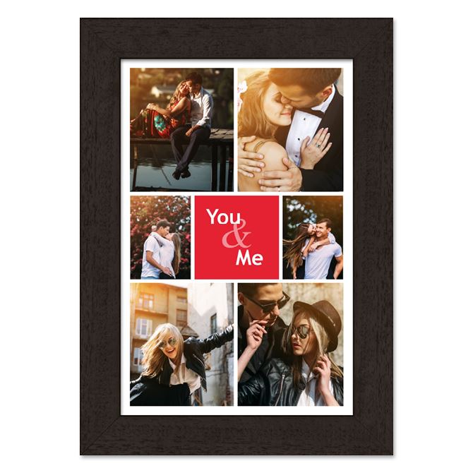 Framed photo You &amp; me red