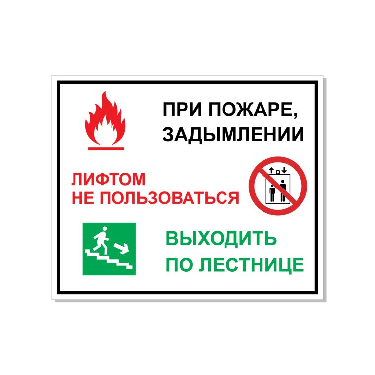 Fire signs Procedure in case of fire