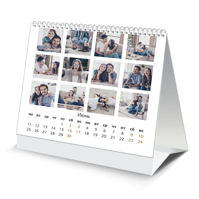 Desktop flip calendars Square photo
