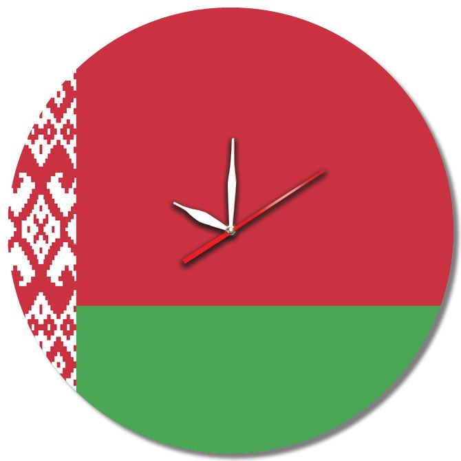 Wall clock Flag of the Republic of Belarus