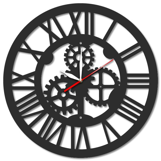 Часы настенные Открытый механизм