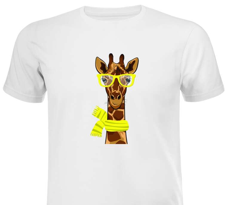 Майки, футболки Жираф в очках