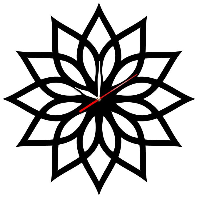 Wall clock Flower