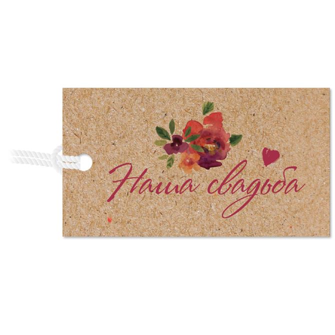 Labels, price tags, tags Rustic flowers