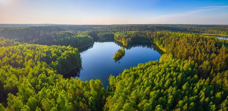 Купить и печать на заказ Картины Белорусское озеро
