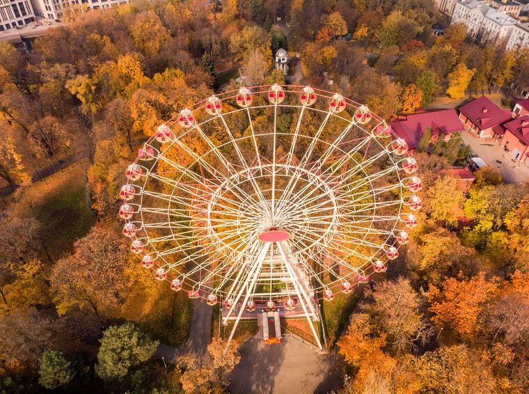 Картины The Ferris wheel in Minsk