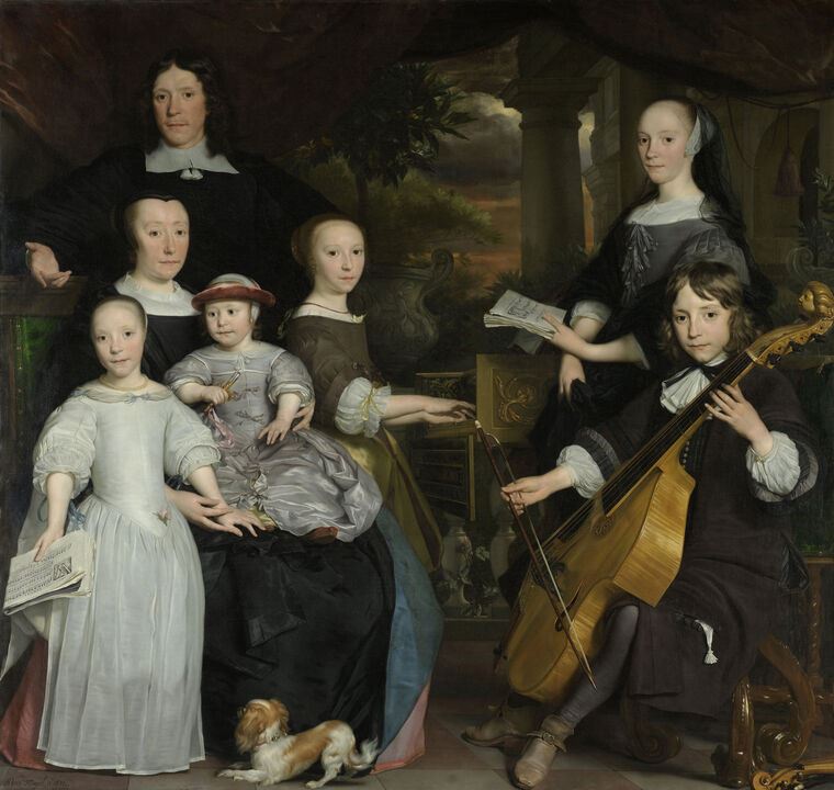 Картины David Liu with his family (Lambertson Abraham van den Tempel)