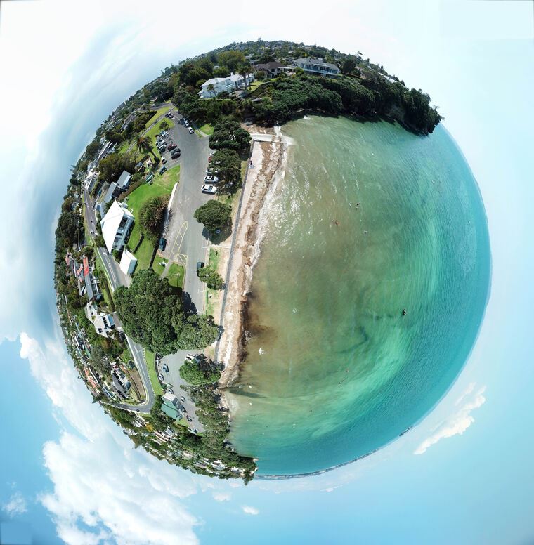 Фотообои New Zealand in a panoramic sphere