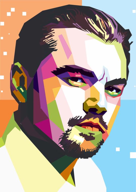 Репродукции картин Leonardo DiCaprio colored art
