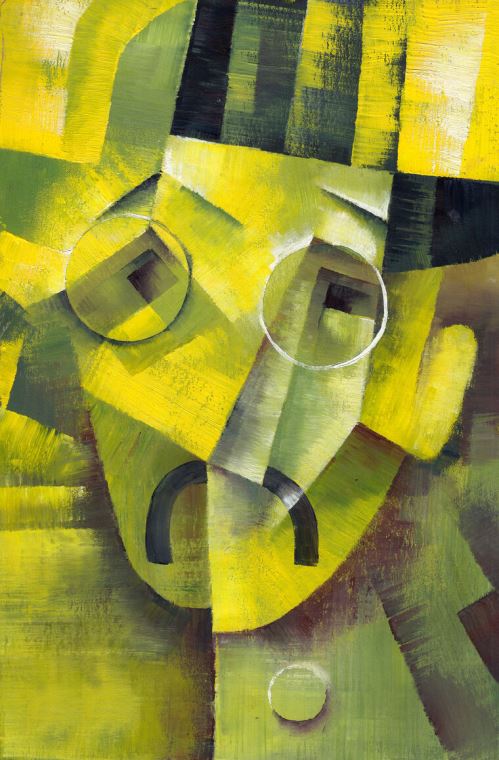 Paintings Face in a cubist style