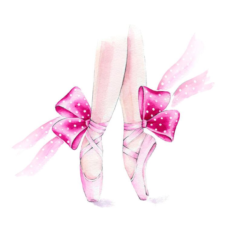 Картины Pointe shoes with bows