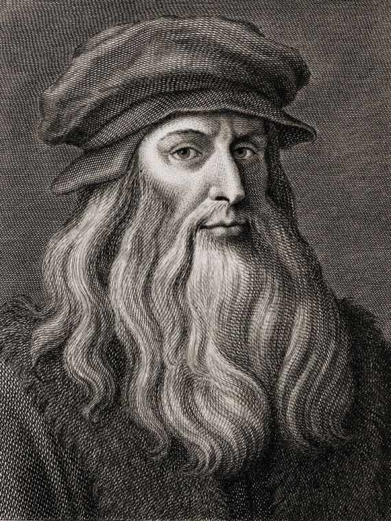 Картины Engraving of Leonardo da Vinci