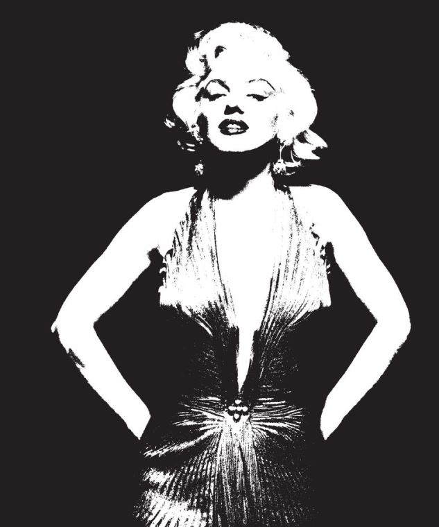 Картины Marilyn Monroe black and white art