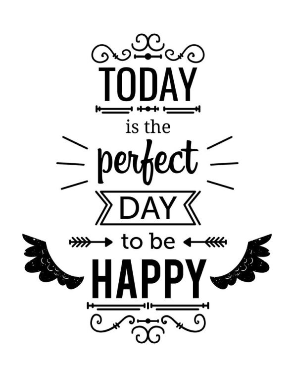 Картины Today is the perfect day to be happy