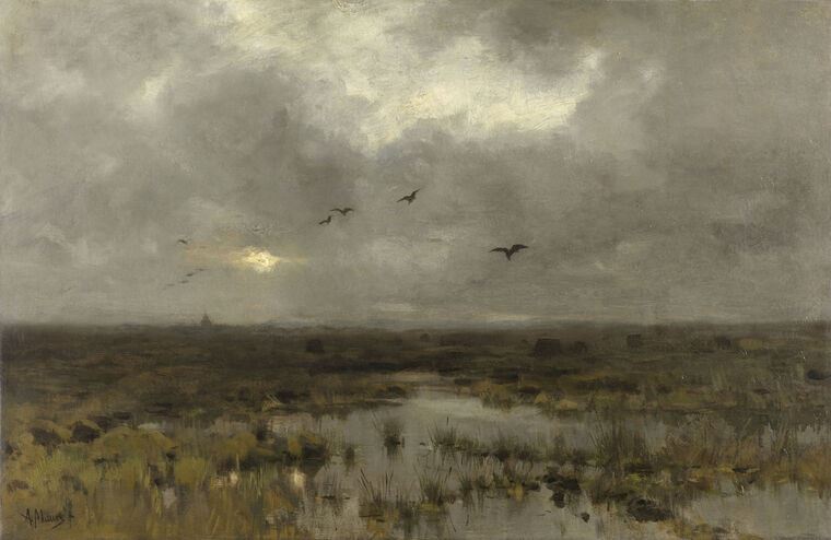 Картины Swamp (Anton Mauve)