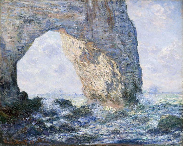 Картины Manneport, view from below (Claude Monet)