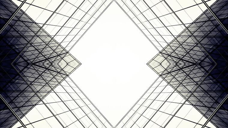 Картины Abstract geometry of architecture
