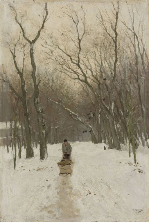 Картины Winter in the woods Scheveningse (Anton Mauve)