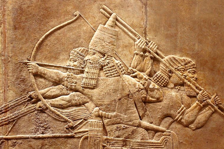 Paintings Assyrian relief