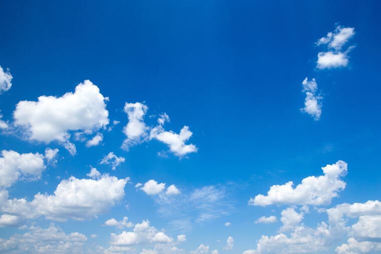 Картины Blue sky and clouds