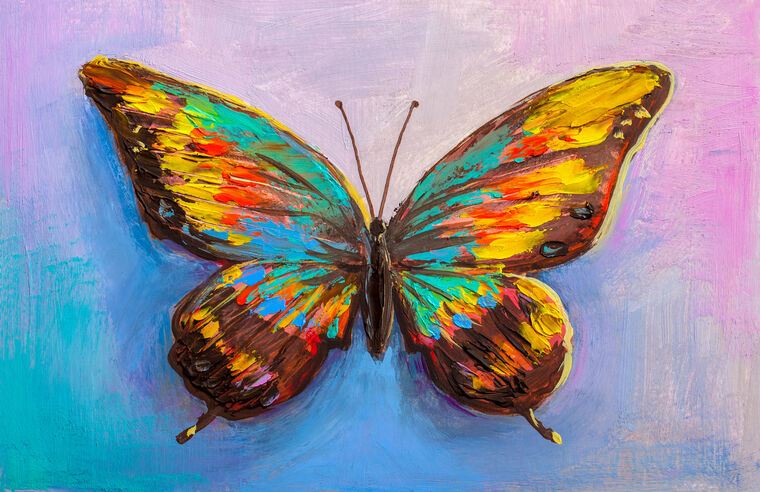 Картины Butterfly oil painting