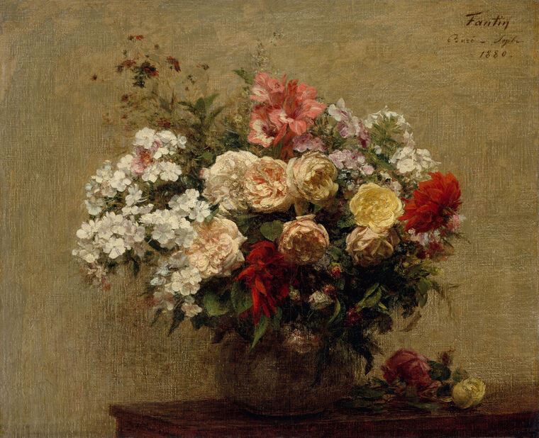 Картины Summer flowers (Henri Fantin-Latour)