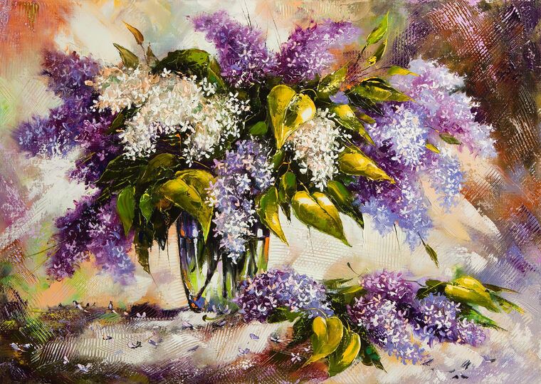 Paintings A bouquet of lilacs