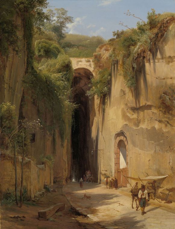Картины Grotto of Naples in Naples (Anton Smink Pitloo)
