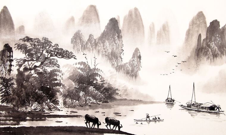 Картины Landscape in Asia