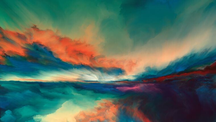 Репродукции картин Sunset digital painting