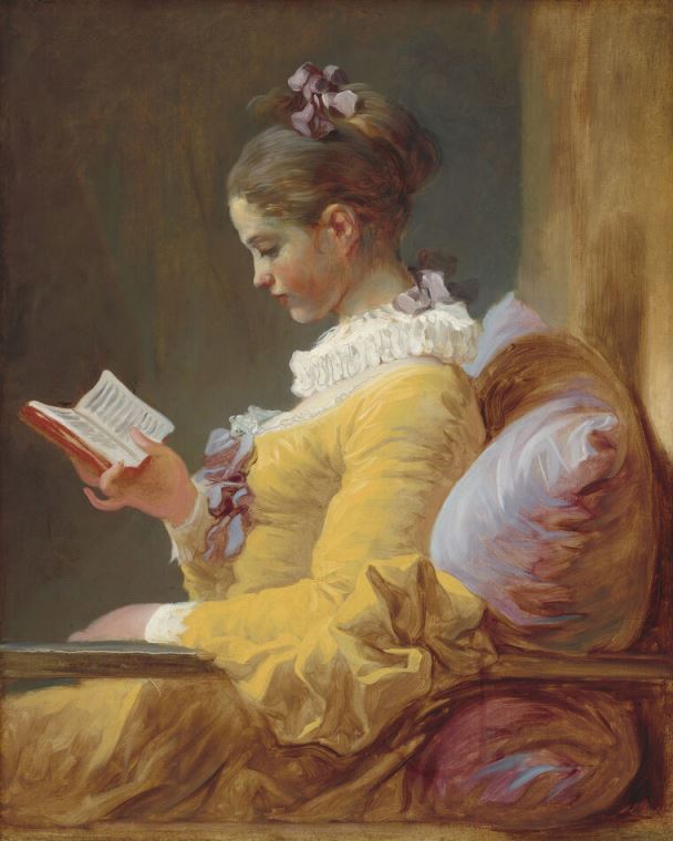Картины A young reader (Jean-honoré Fragonard)