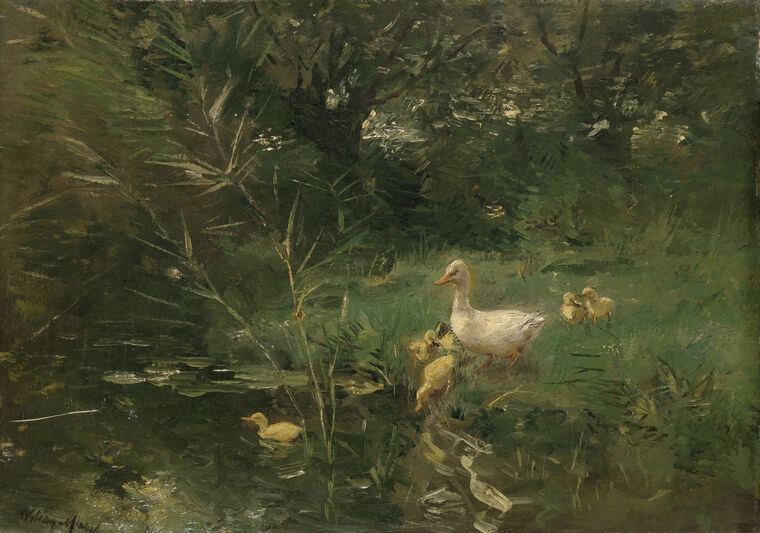 Картины Ducklings (Willem Maris)