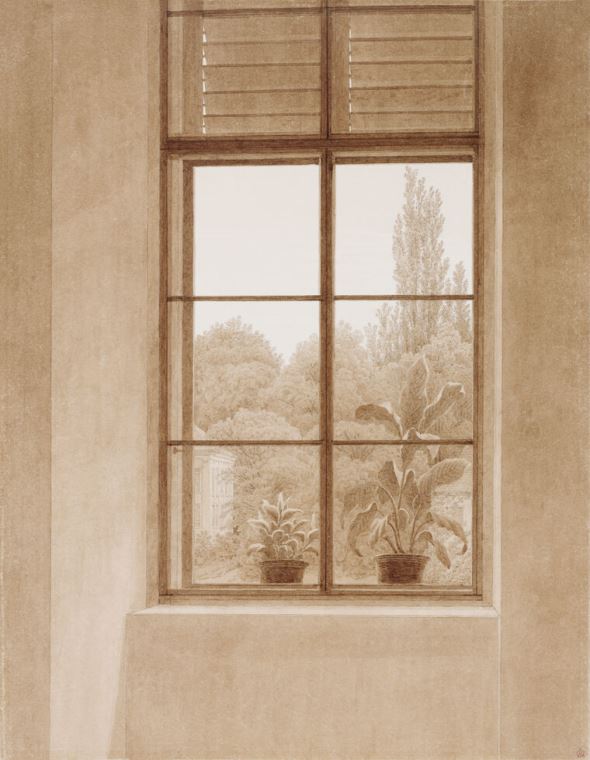 Репродукции картин The window overlooks the Park (Caspar David Friedrich)