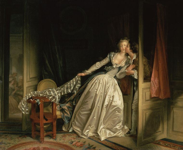 Картины Stolen kiss (Jean-honoré Fragonard)
