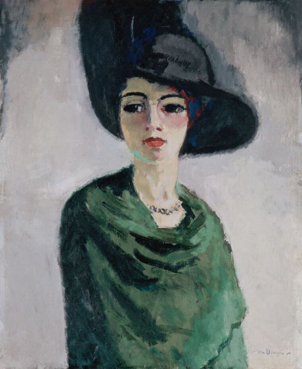 Картины Woman in black hat (Kees van Dongen)